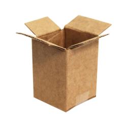 3x3x4 Cm Enkele Doos Van Gegolfd Kraftpapier