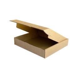 30x26x5,5 Cm Ziplock Doos Kraft Dubbel Gegolfd