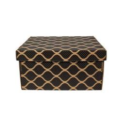 35x27x18cm Zwarte Doos - Ziplock Box Kraft